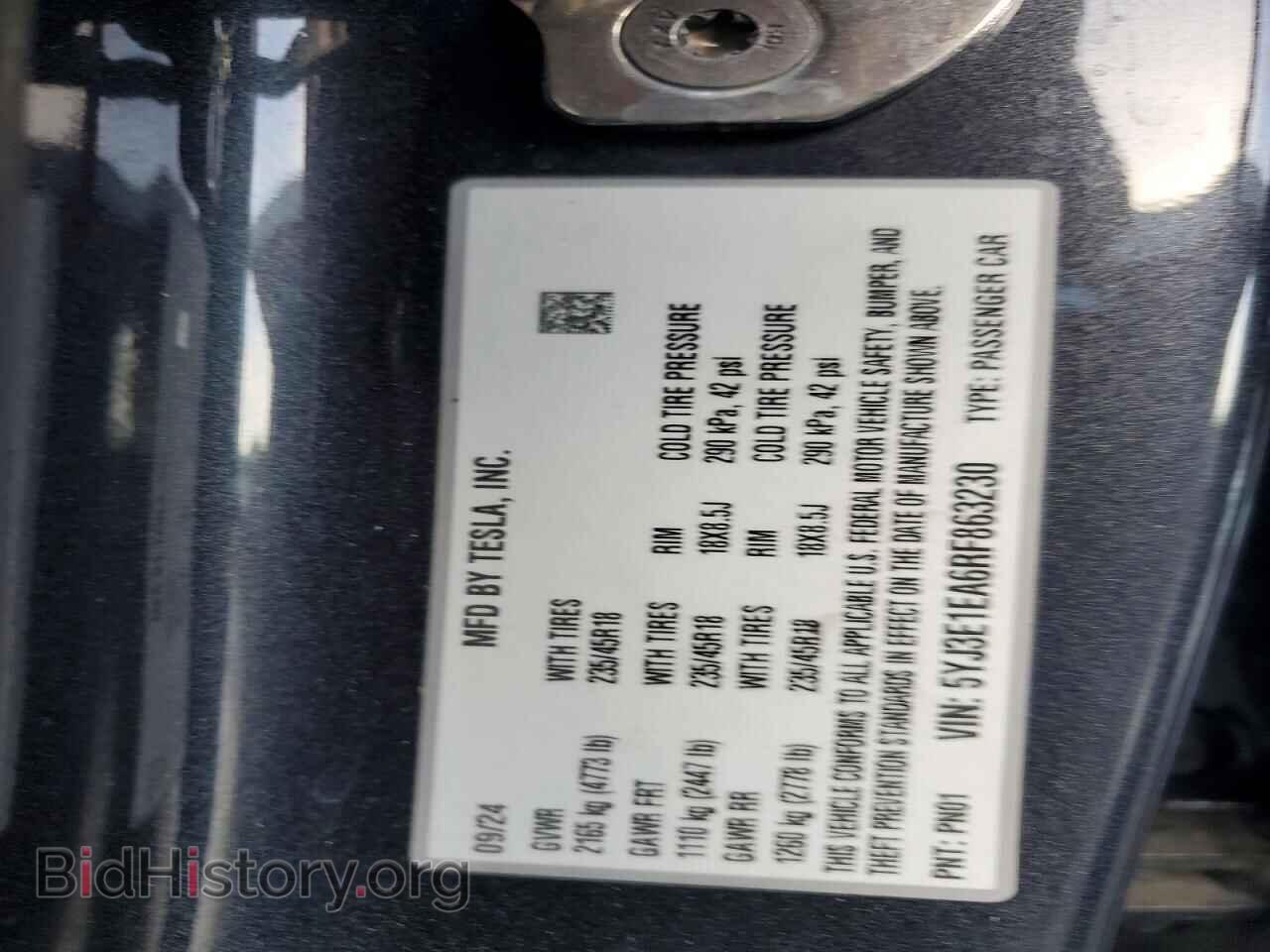 2024 TESLA MODEL 3 - VIN: 5YJ3E1EA6RF863230 - Photo 13
