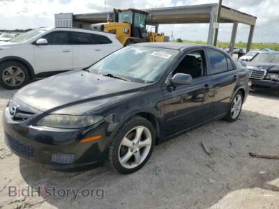 2007 Mazda 6 I, черный — VIN 1YVHP84C575M41986, Copart