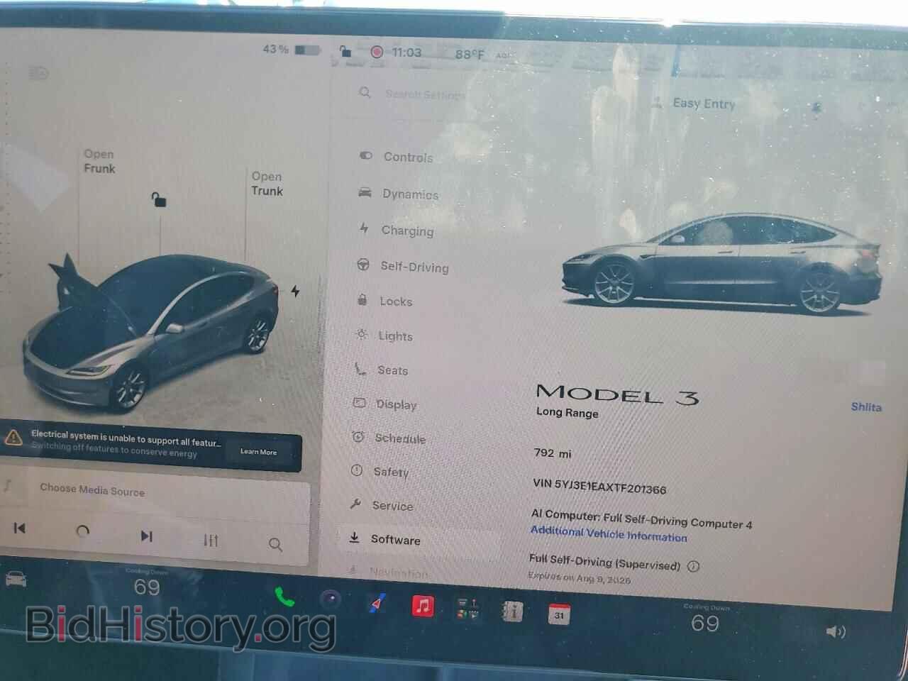 2026 TESLA MODEL 3 - VIN: 5YJ3E1EAXTF201366 - Photo 9