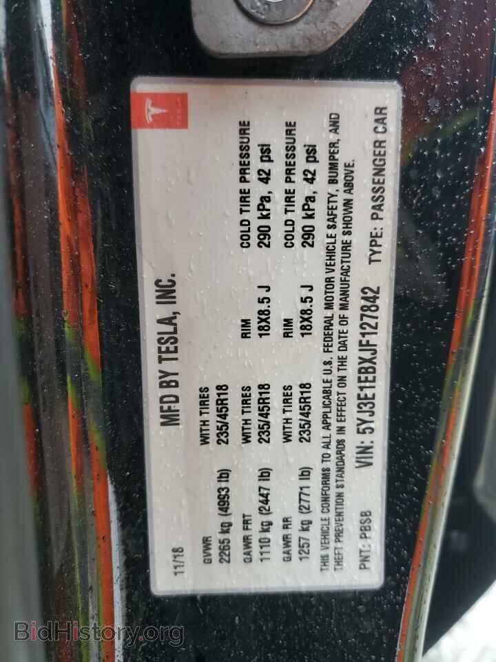 2018 TESLA MODEL 3 - VIN: 5YJ3E1EBXJF127842 - Photo 12