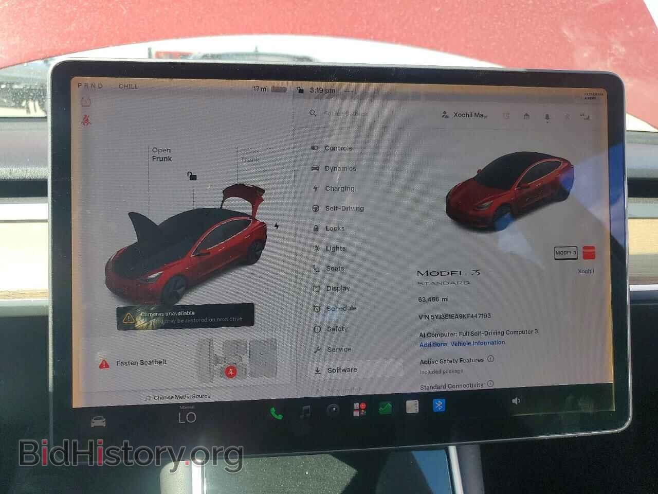 2019 TESLA MODEL 3 - VIN: 5YJ3E1EA9KF447193 - Фото 9