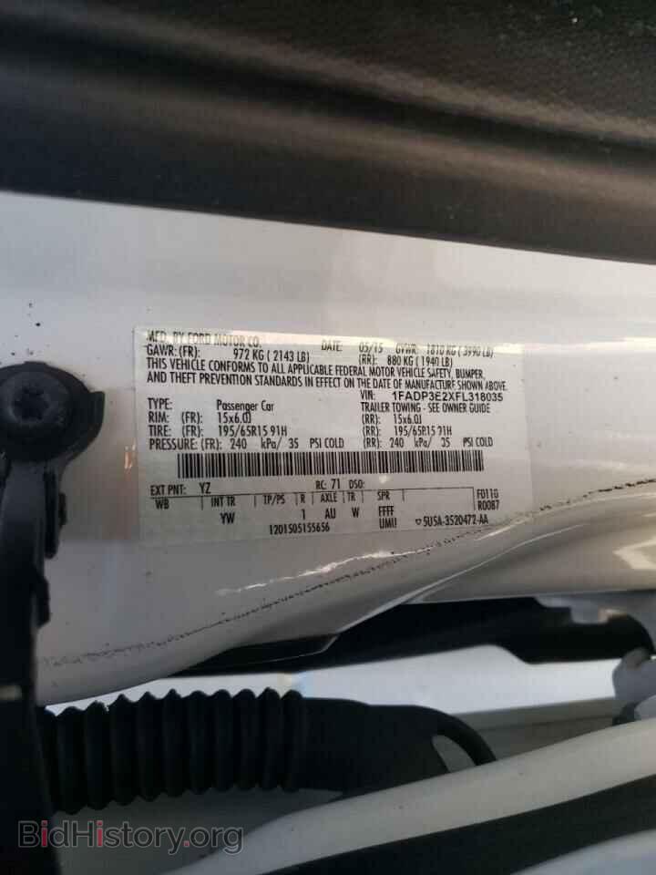 2015 FORD FOCUS - VIN: 1FADP3E2XFL318035 - Фото 10