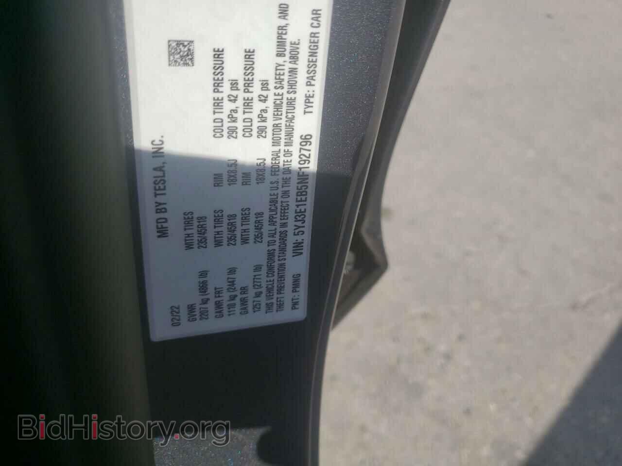 2022 TESLA MODEL 3 - VIN: 5YJ3E1EB5NF192796 - Photo 10