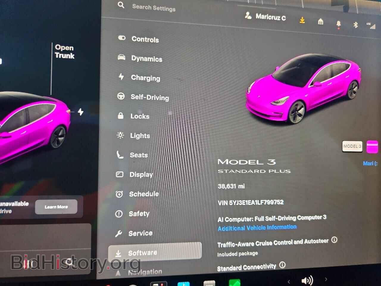 2020 TESLA MODEL 3 - VIN: 5YJ3E1EA1LF799752 - Фото 9