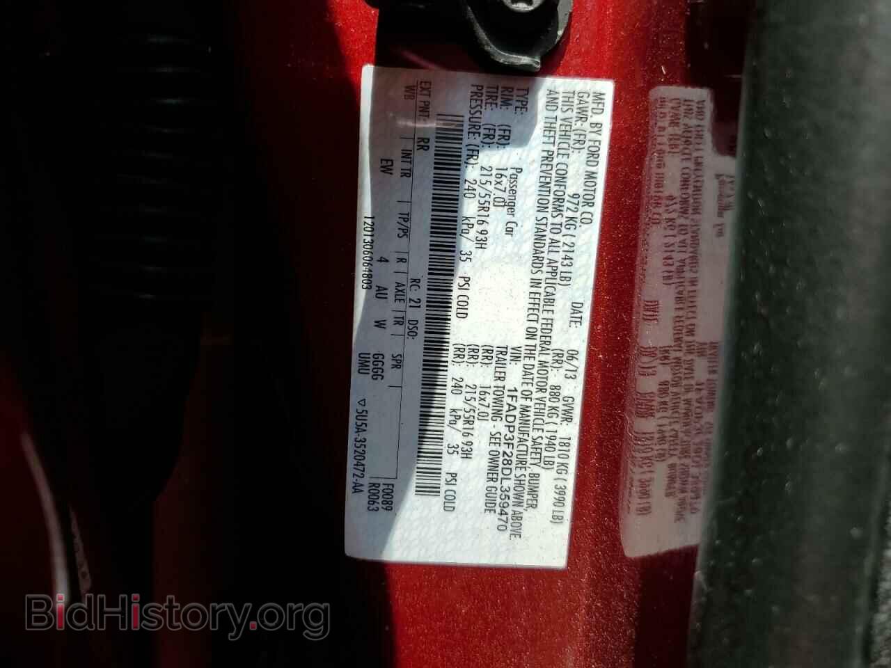 2013 FORD FOCUS - VIN: 1FADP3F28DL359470 - Фото 13