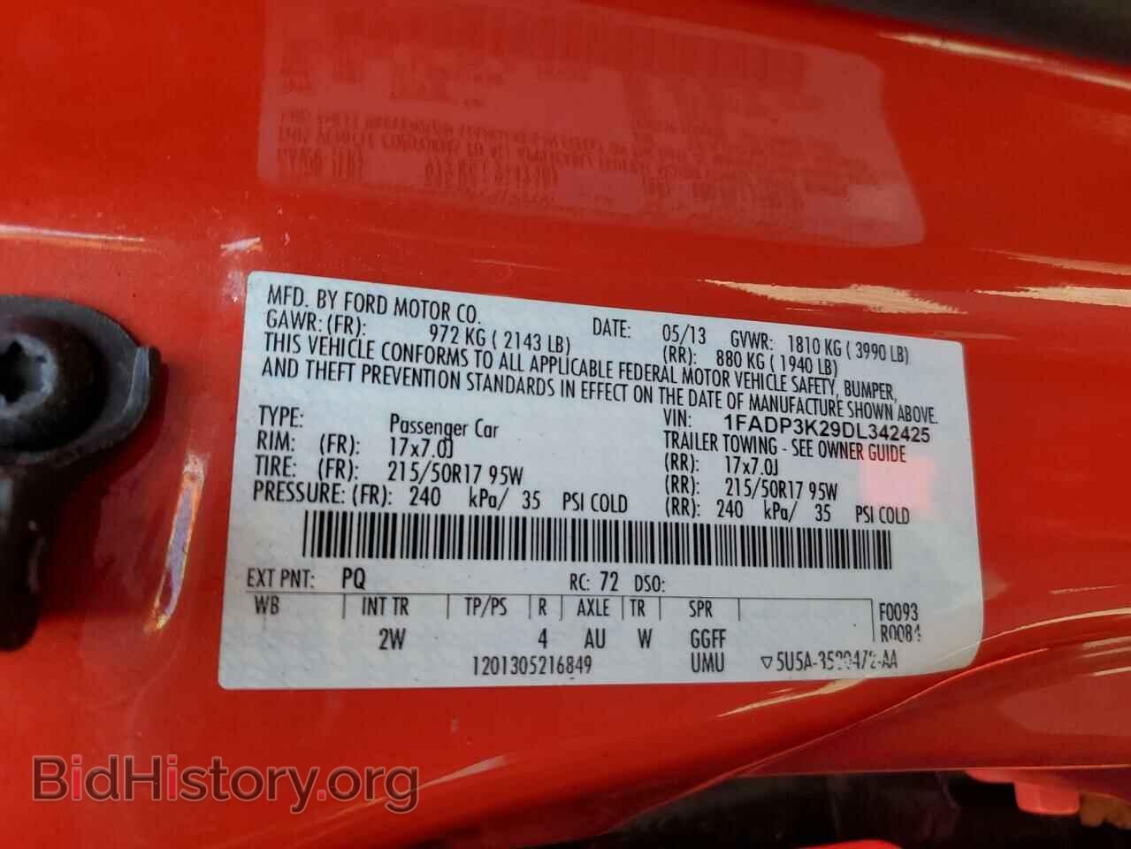 2013 FORD FOCUS - VIN: 1FADP3K29DL342425 - Photo 14