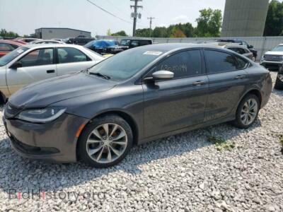 2015 Chrysler 200 S, gray — VIN 1C3CCCBB1FN532104, Copart