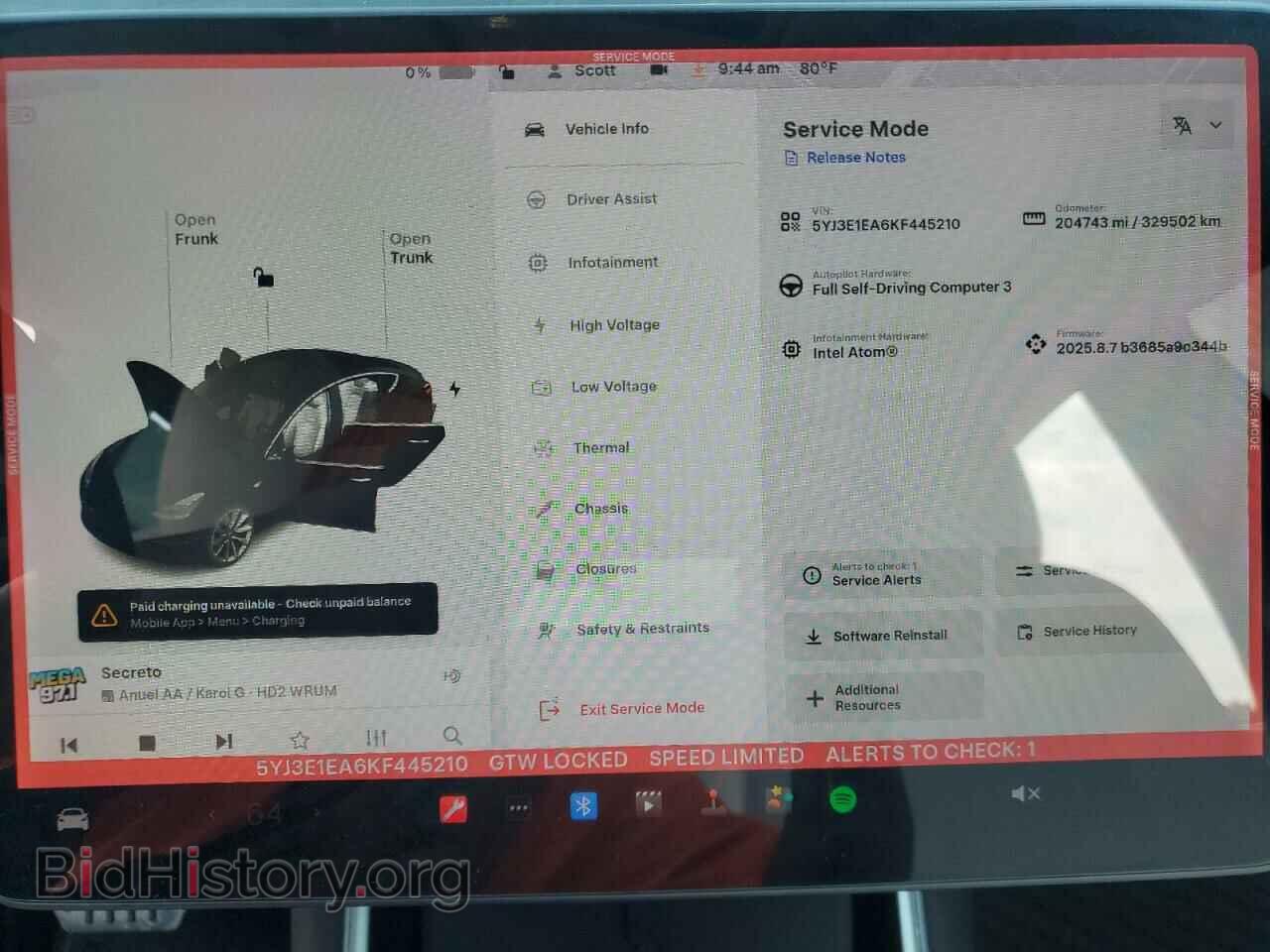 2019 TESLA MODEL 3 - VIN: 5YJ3E1EA6KF445210 - Photo 9