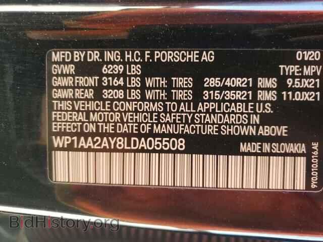 2020 PORSCHE CAYENNE - VIN: WP1AA2AY8LDA05508 - Фото 10