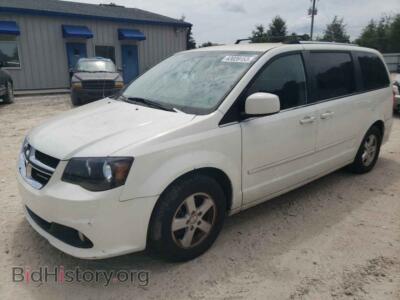 2011 Dodge CARAVAN Grand Cara, белый — VIN 2D4RN5DG8BR619857, Copart
