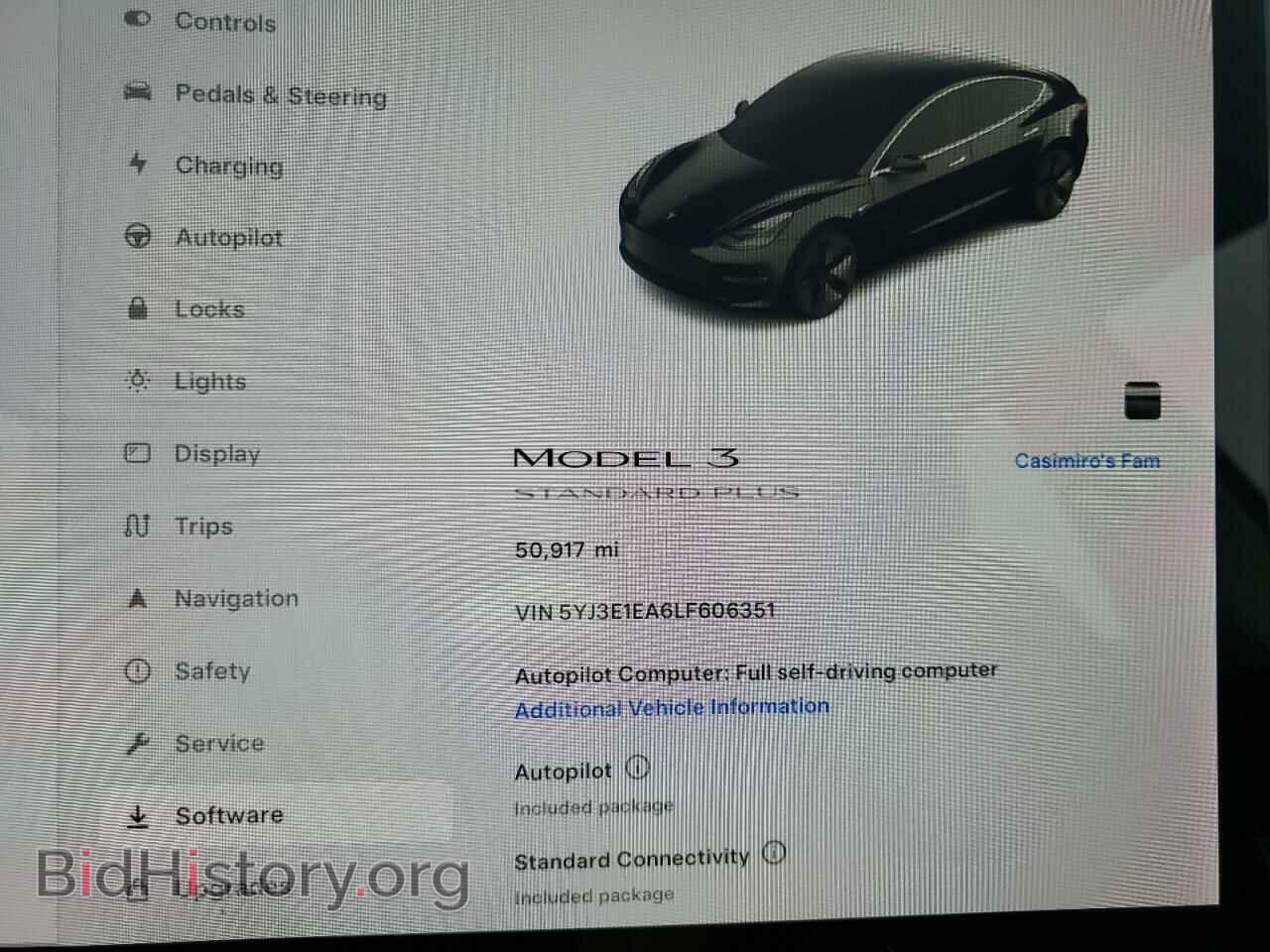 2020 TESLA MODEL 3 - VIN: 5YJ3E1EA6LF606351 - Фото 9