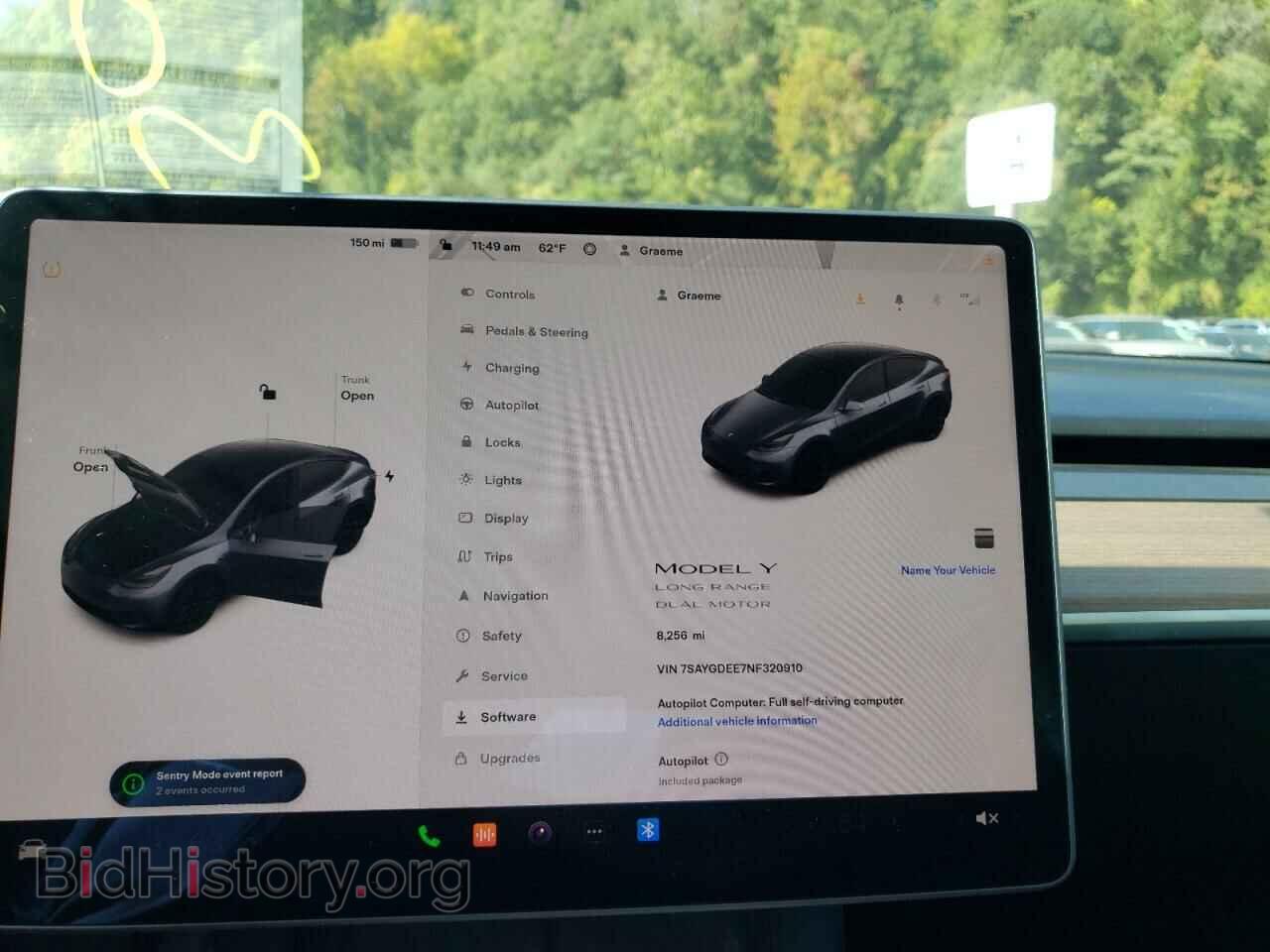 2022 TESLA MODEL Y - VIN: 7SAYGDEE7NF320910 - Photo 8