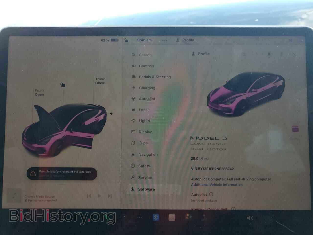 2022 TESLA MODEL 3 - VIN: 5YJ3E1EB2NF288742 - Фото 9