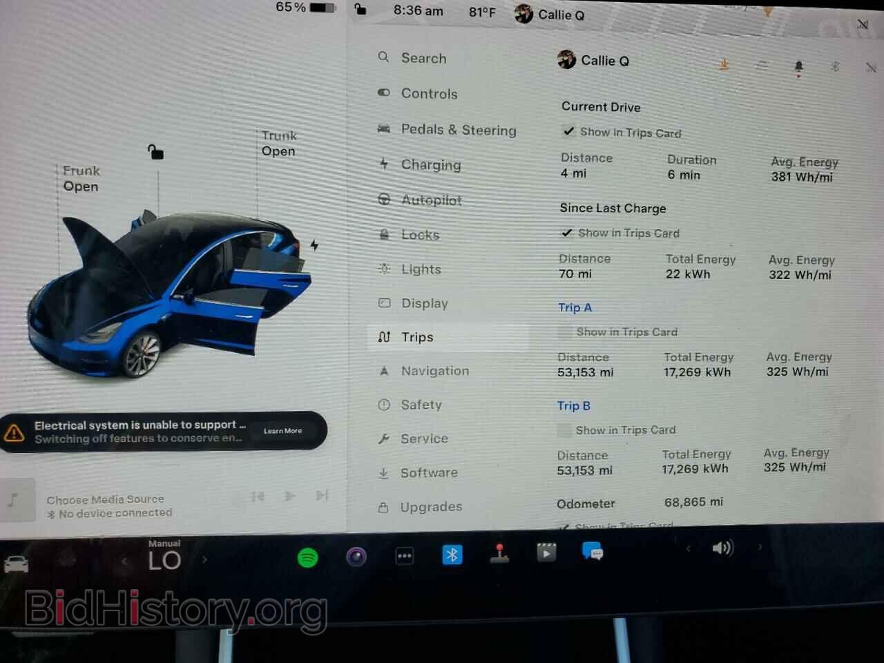 2019 TESLA MODEL 3 - VIN: 5YJ3E1EB5KF231365 - Фото 9