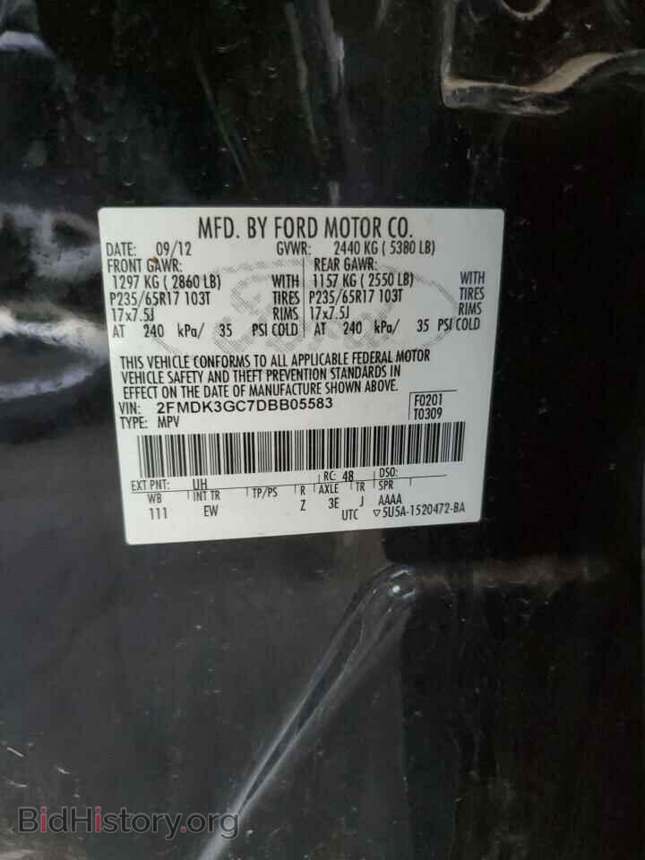 2013 FORD EDGE - VIN: 2FMDK3GC7DBB05583 - Photo 10