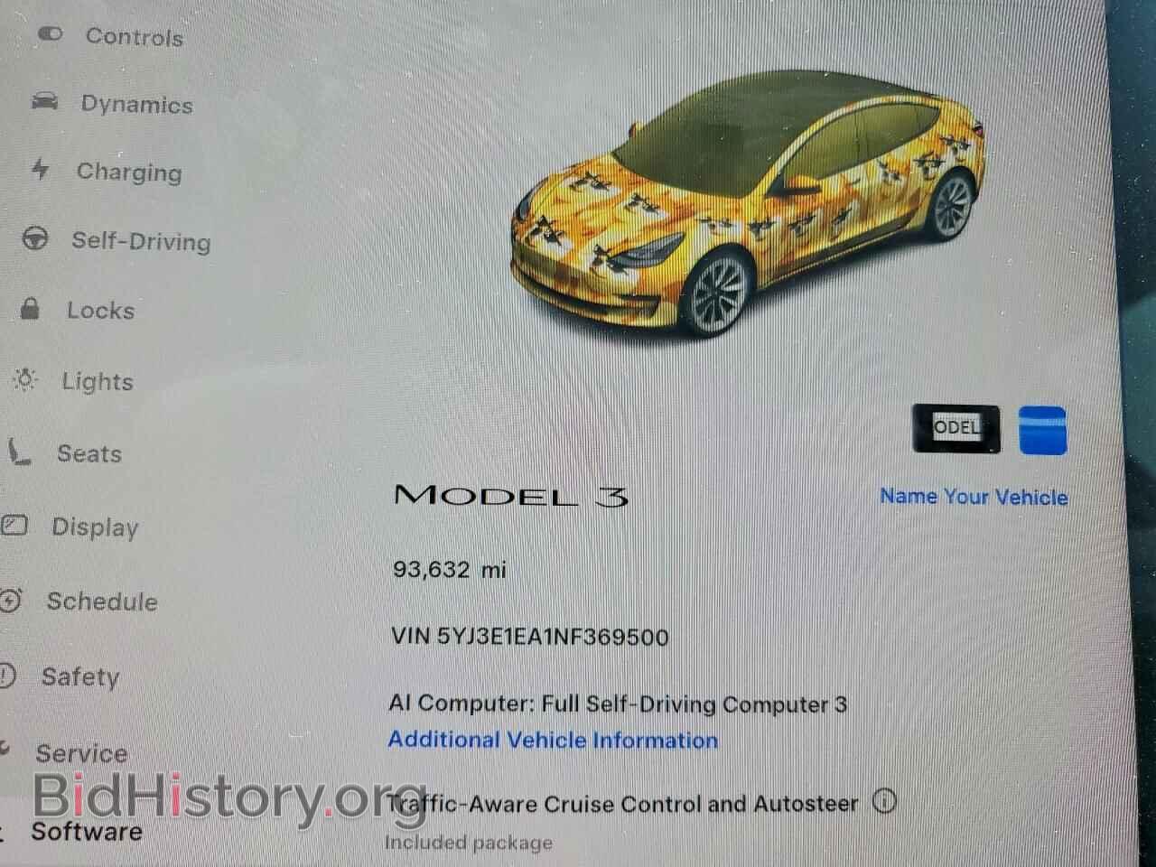 2022 TESLA MODEL 3 - VIN: 5YJ3E1EA1NF369500 - Photo 9