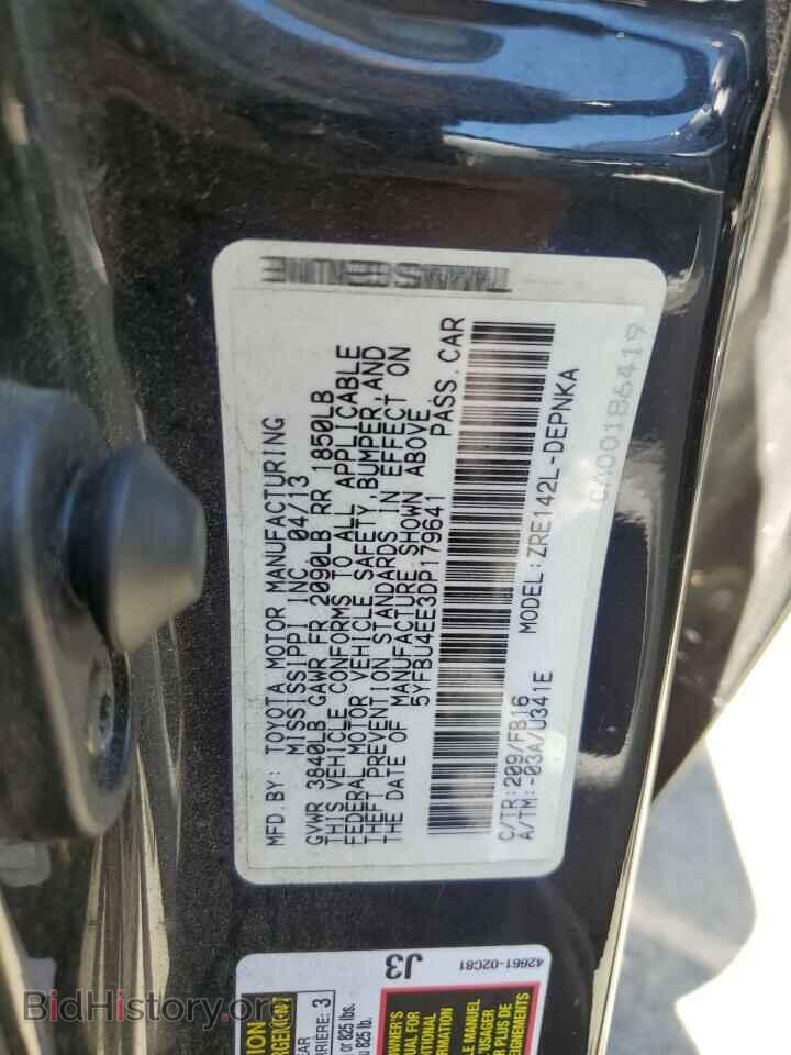 2013 TOYOTA COROLLA - VIN: 5YFBU4EE3DP179641 - Фото 12