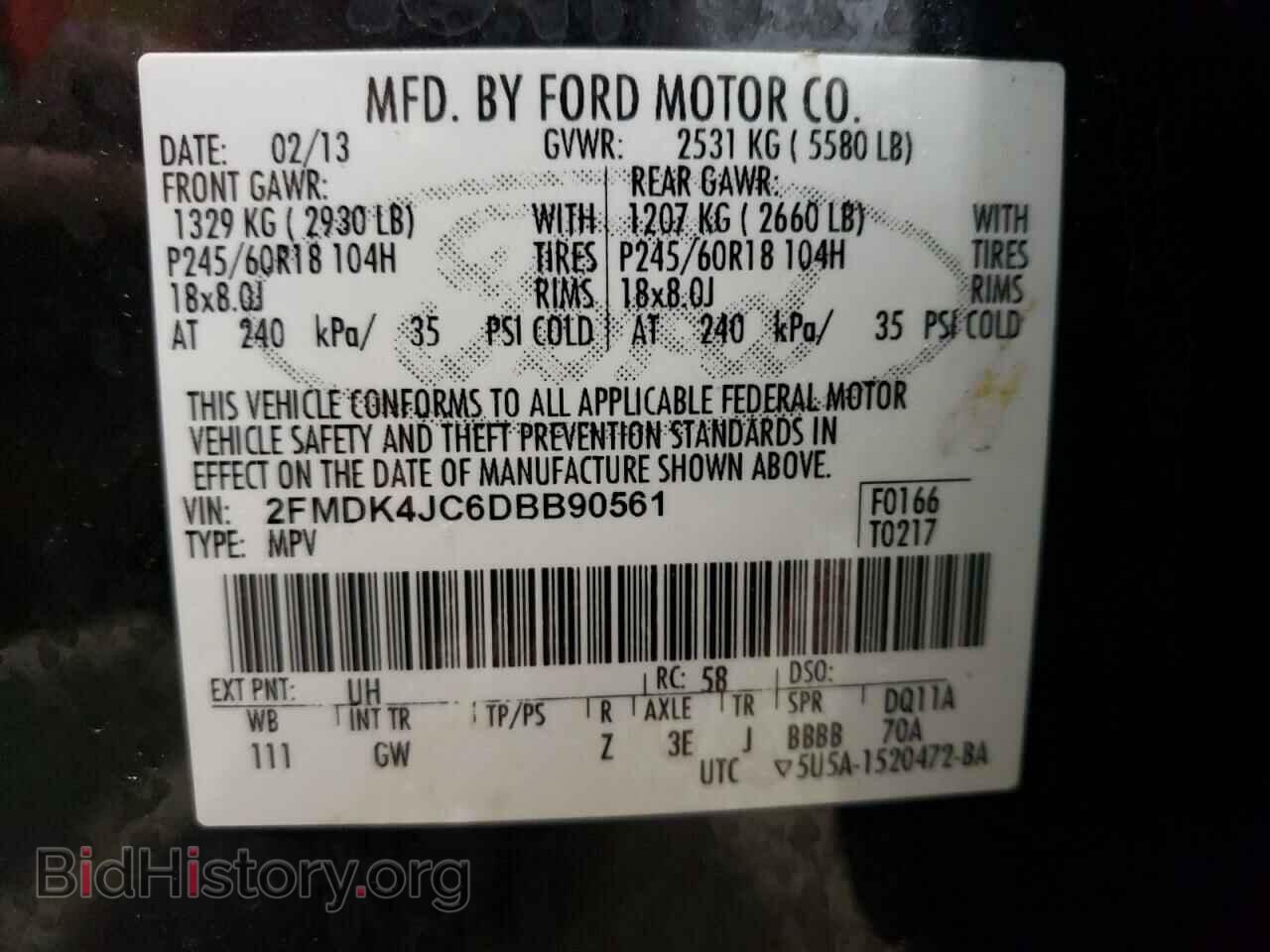 2013 FORD EDGE - VIN: 2FMDK4JC6DBB90561 - Photo 13