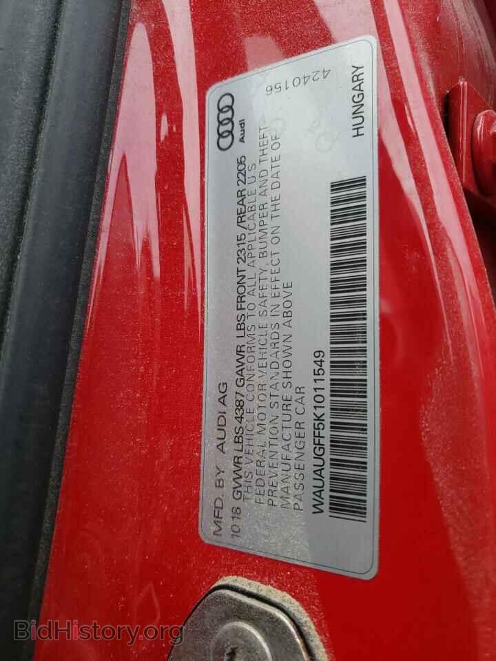 2019 AUDI A3 - VIN: WAUAUGFF5K1011549 - Фото 10