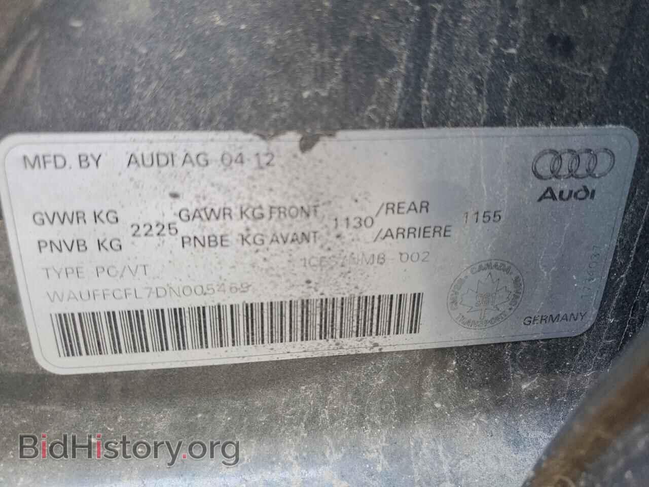 2013 AUDI A4 - VIN: WAUFFCFL7DN005469 - Photo 12