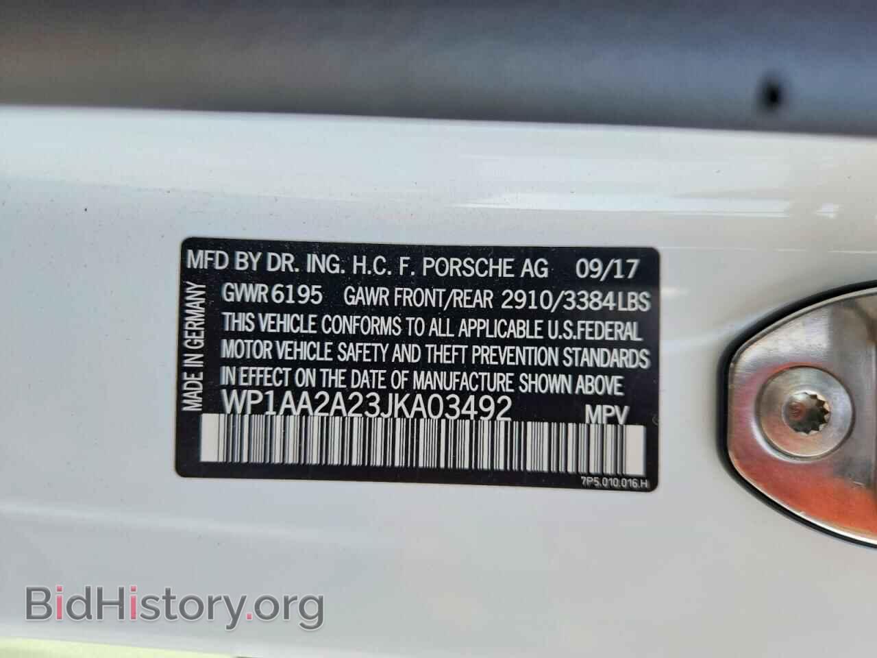 2018 PORSCHE CAYENNE - VIN: WP1AA2A23JKA03492 - Photo 14