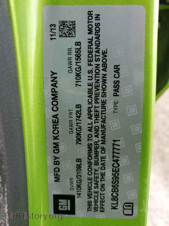 2014 CHEVROLET SPARK - VIN: KL8CB6S95EC477771 - Фото 10