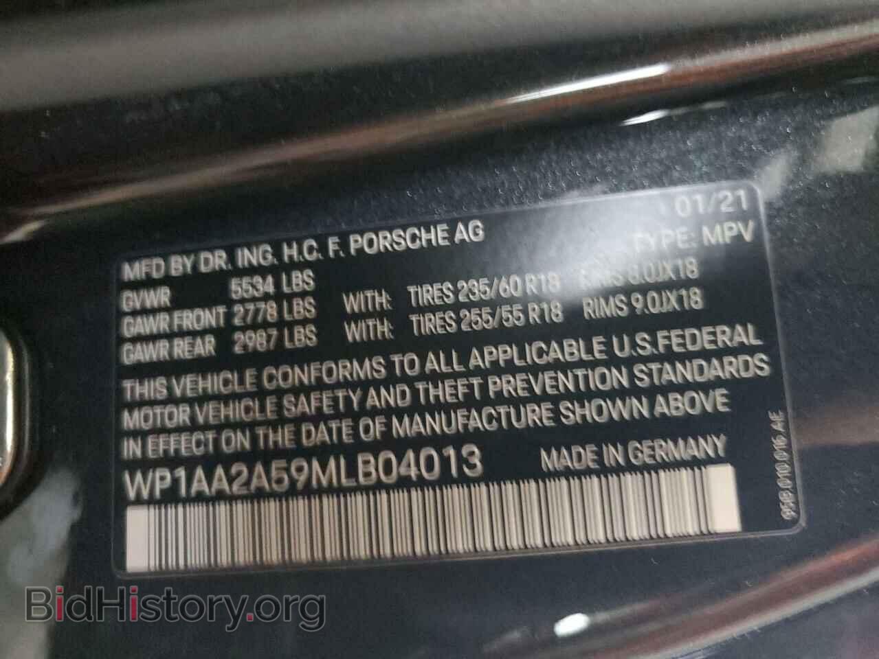 2021 PORSCHE MACAN - VIN: WP1AA2A59MLB04013 - Photo 13