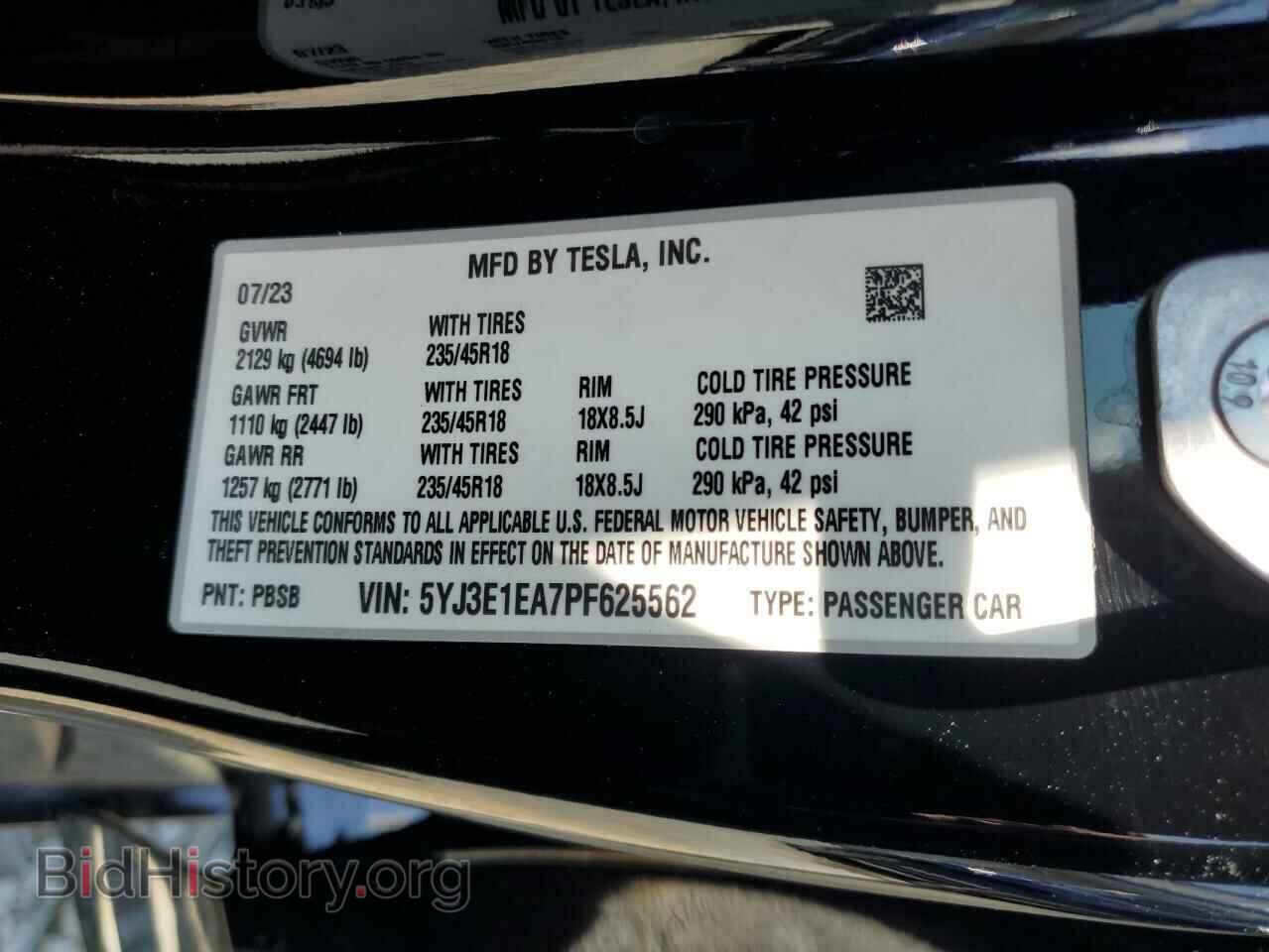 2023 TESLA MODEL 3 - VIN: 5YJ3E1EA7PF625562 - Photo 12