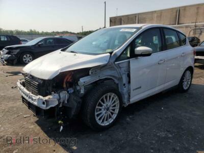 2013 Ford CMAX SEL, белый — VIN 1FADP5BU6DL528520, Copart