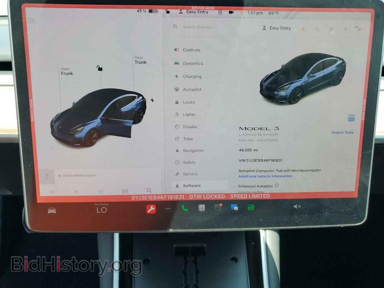2019 TESLA MODEL 3 - VIN: 5YJ3E1EB4KF191831 - Photo 9