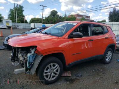 2017 Jeep COMPASS Sport, оранжевый — VIN 3C4NJDAB1HT658032, Copart