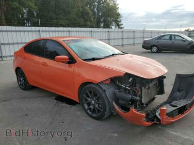 2015 Dodge DART Dart SXT, orange — VIN 1C3CDFBB7FD403482, Copart