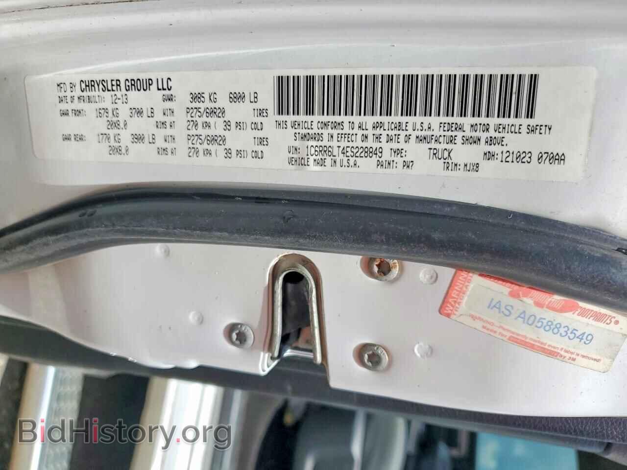 2014 RAM 1500 - VIN: 1C6RR6LT4ES228849 - Фото 12