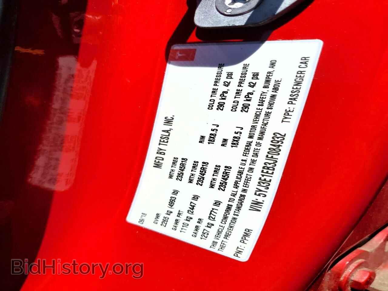 2018 TESLA MODEL 3 - VIN: 5YJ3E1EB3JF084932 - Photo 13