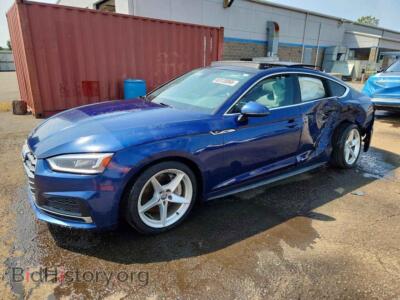 2018 Audi A5 Premium Plus S-Line, blue — VIN WAUENCF50JA112687, Copart