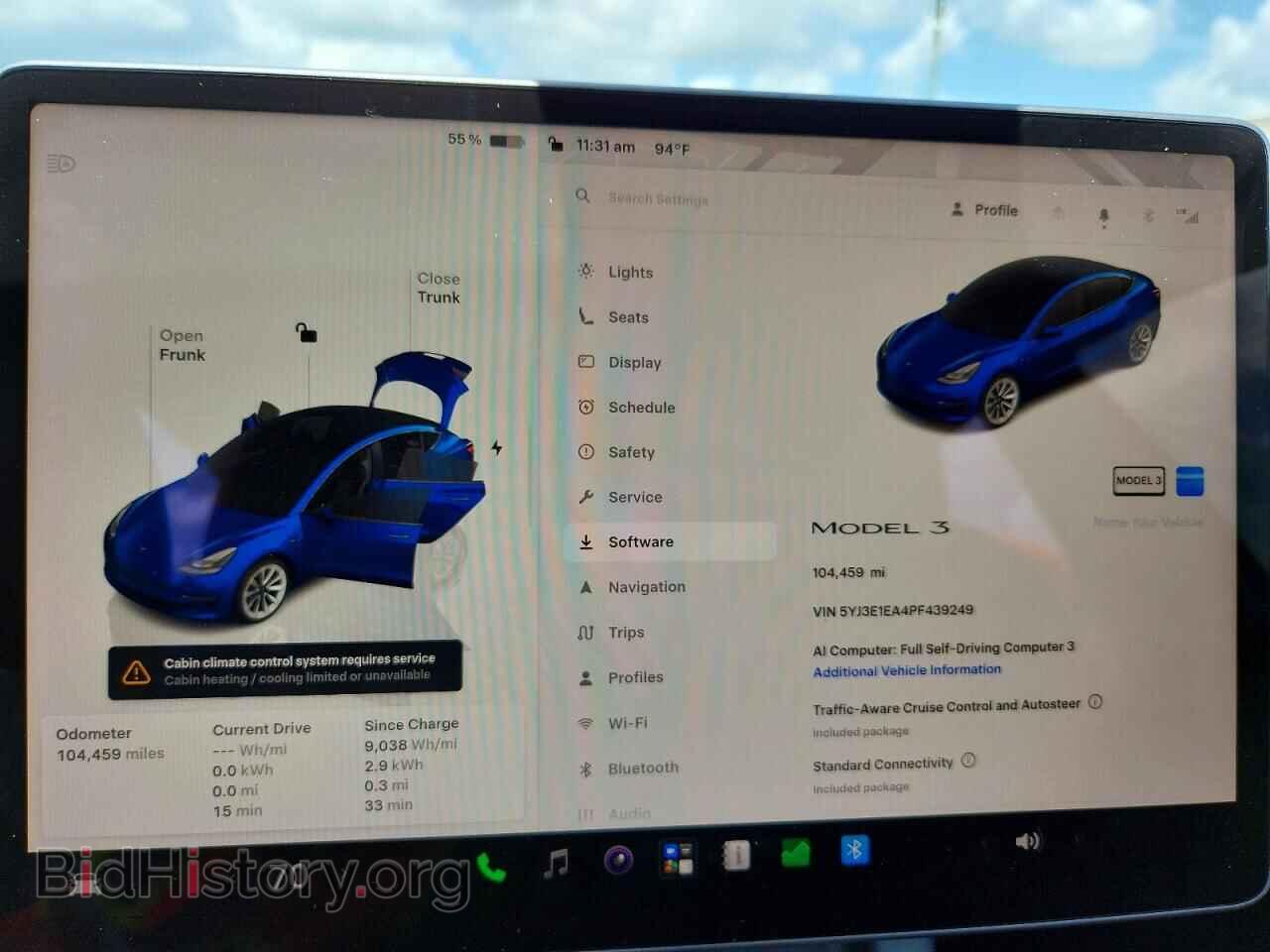 2023 TESLA MODEL 3 - VIN: 5YJ3E1EA4PF439249 - Фото 9