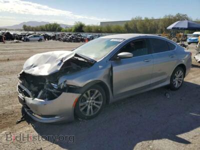 2015 Chrysler 200 Limited, серебристый — VIN 1C3CCCAB1FN746849, Copart
