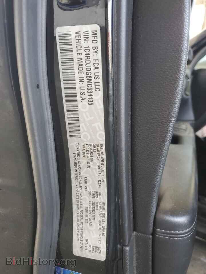2021 DODGE DURANGO - VIN: 1C4RDJDG8MC634136 - Photo 14