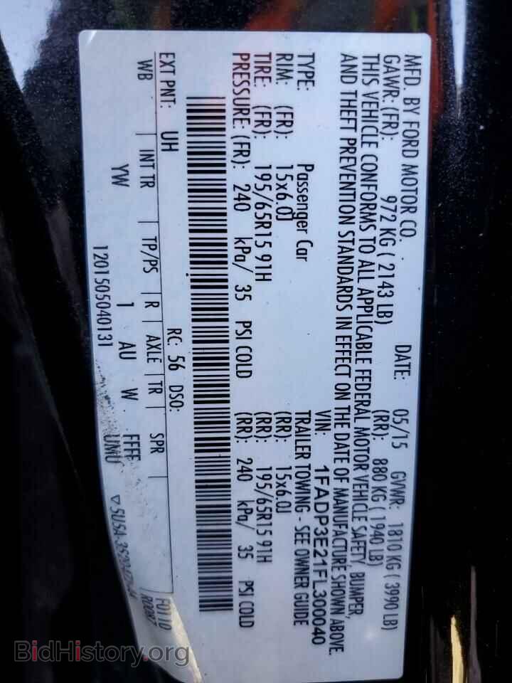 2015 FORD FOCUS - VIN: 1FADP3E21FL300040 - Photo 10