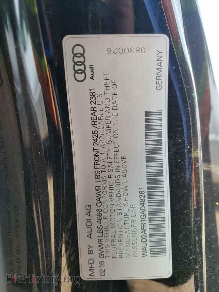 2016 AUDI A5 - VIN: WAUD2AFR1GA048261 - Photo 12