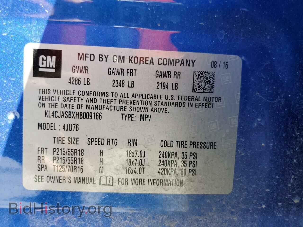 2017 BUICK ENCORE - VIN: KL4CJASBXHB009166 - Photo 10