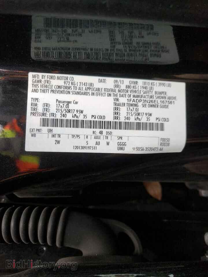 2014 FORD FOCUS - VIN: 1FADP3N26EL167581 - Фото 10