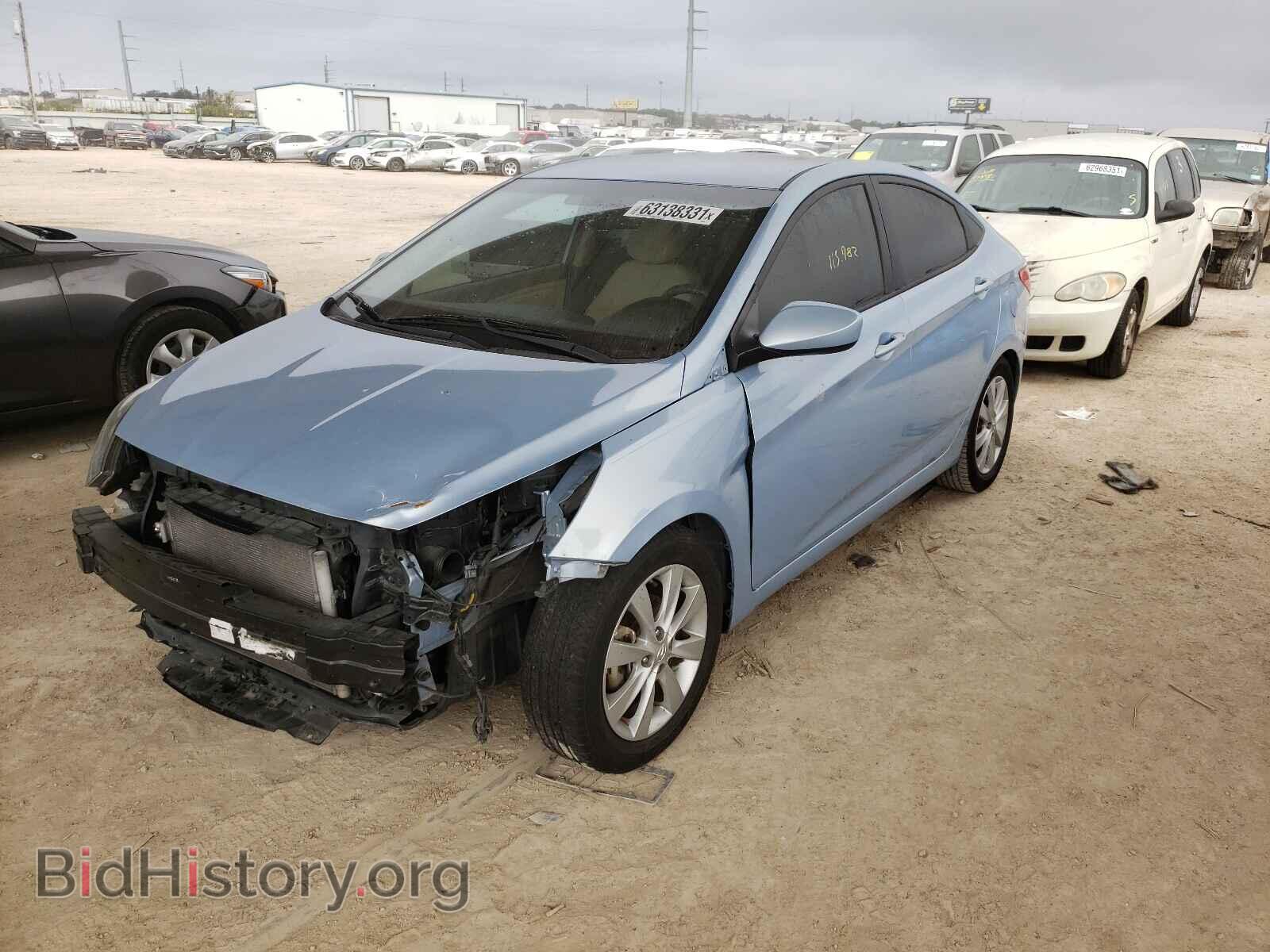 2013 HYUNDAI ACCENT - VIN: KMHCU4AEXDU494879 - Фото 2
