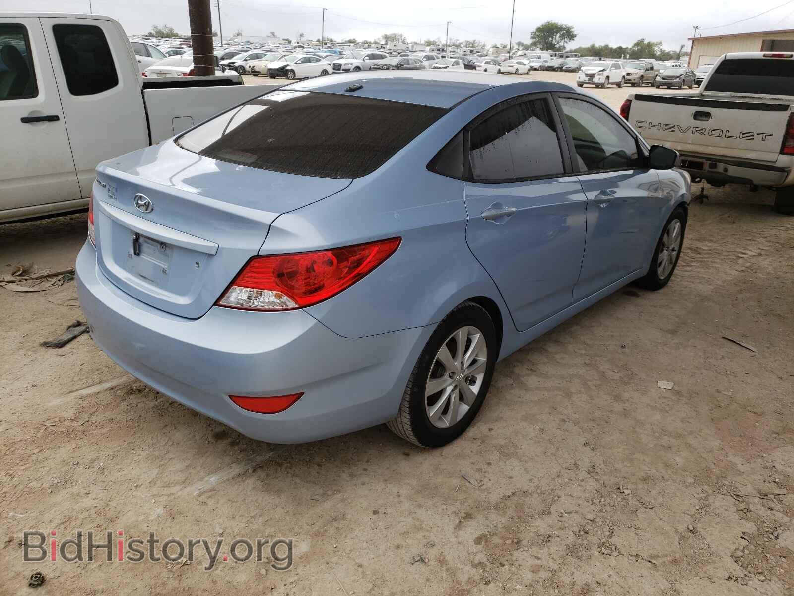 2013 HYUNDAI ACCENT - VIN: KMHCU4AEXDU494879 - Фото 4