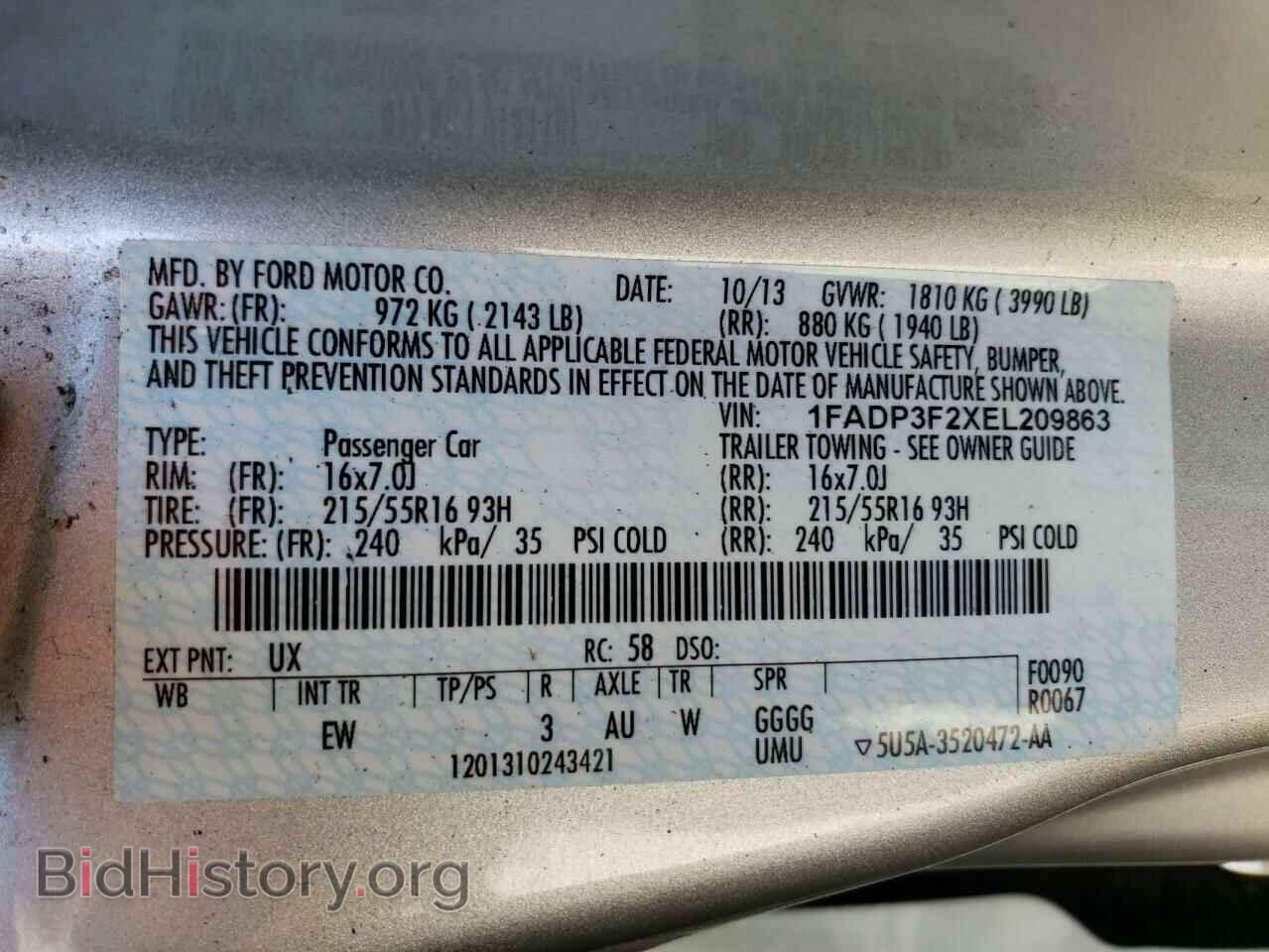 2014 FORD FOCUS - VIN: 1FADP3F2XEL209863 - Photo 12