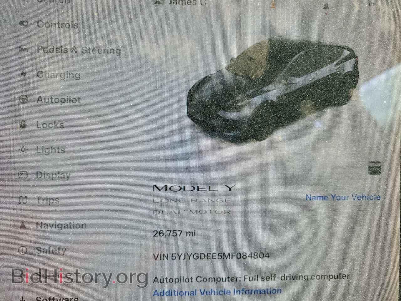 2021 TESLA MODEL Y - VIN: 5YJYGDEE5MF084804 - Photo 9