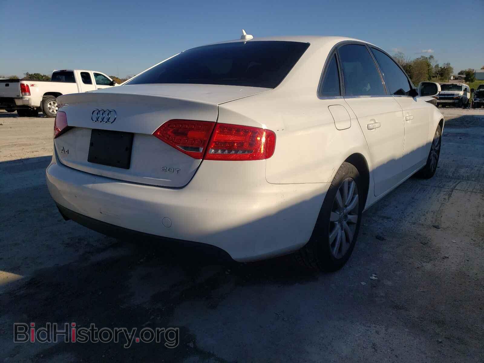 2012 AUDI A4 - VIN: WAUAFAFL3CA118159 - Photo 4