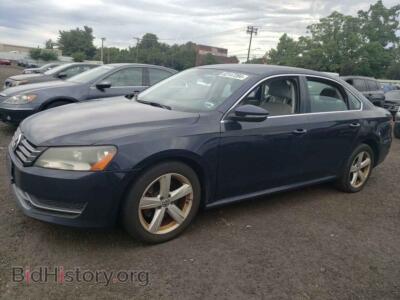 2012 Volkswagen PASSAT SE, синий — VIN 1VWBP7A35CC024476, Copart