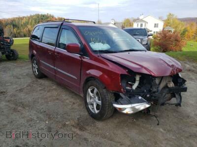 2014 Chrysler MINIVAN Town & COU, бордовый — VIN 2C4RC1BG0ER217060, Copart