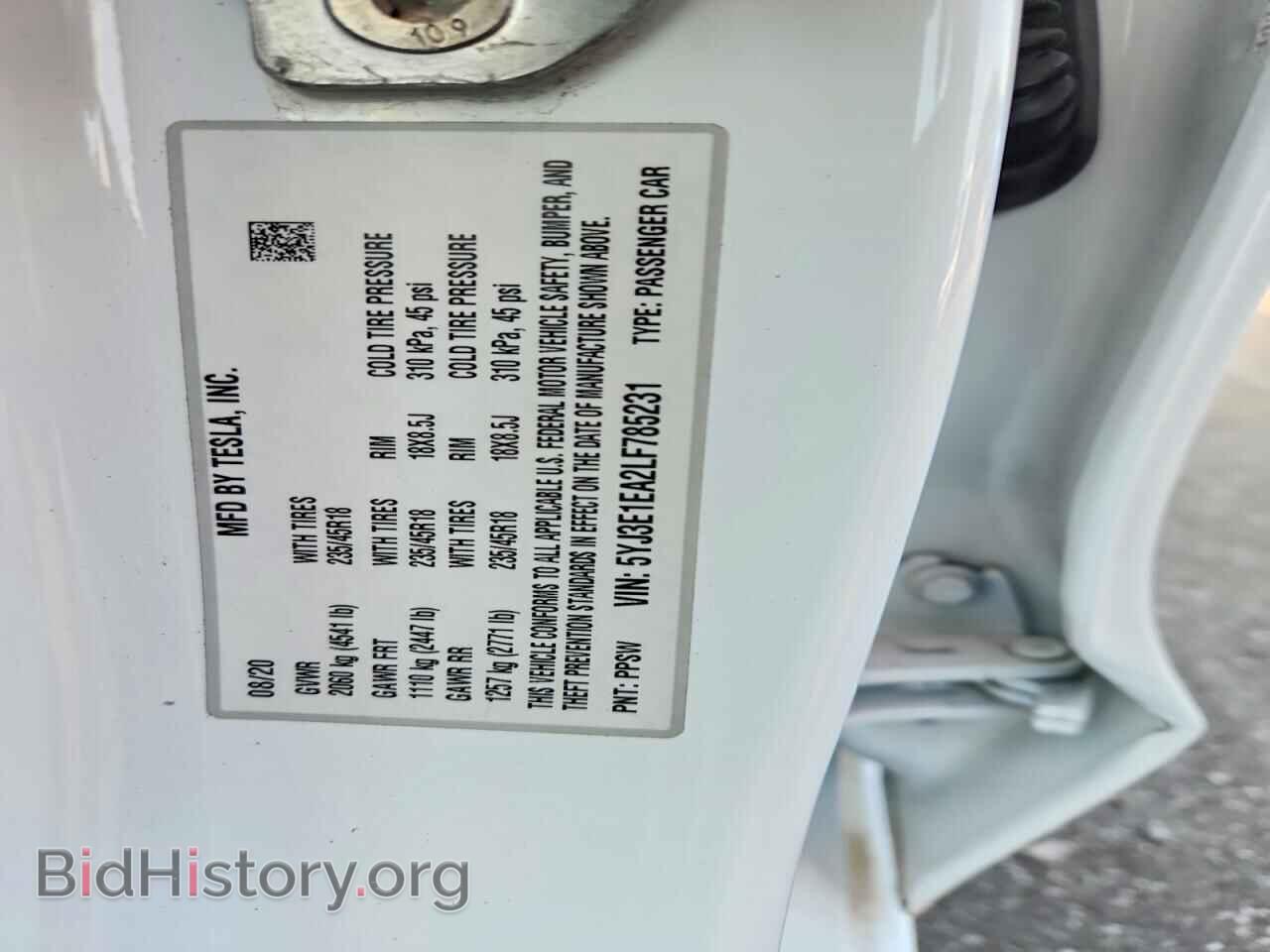 2020 TESLA MODEL 3 - VIN: 5YJ3E1EA2LF785231 - Photo 12